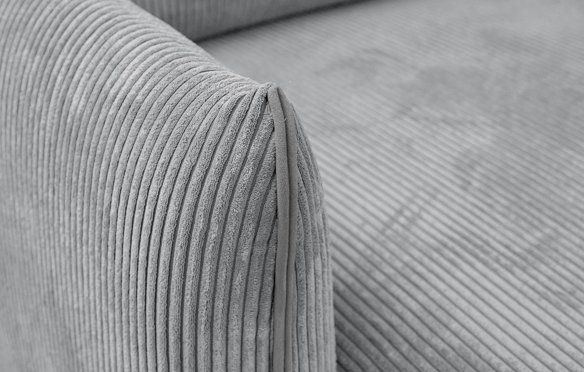 ECKSOFA TAUER 3-Sitzer, hellgrau - Hellgrau/Schwarz, Holzwerkstoff/Kunststoff (173/206cm) - Courtois Laville
