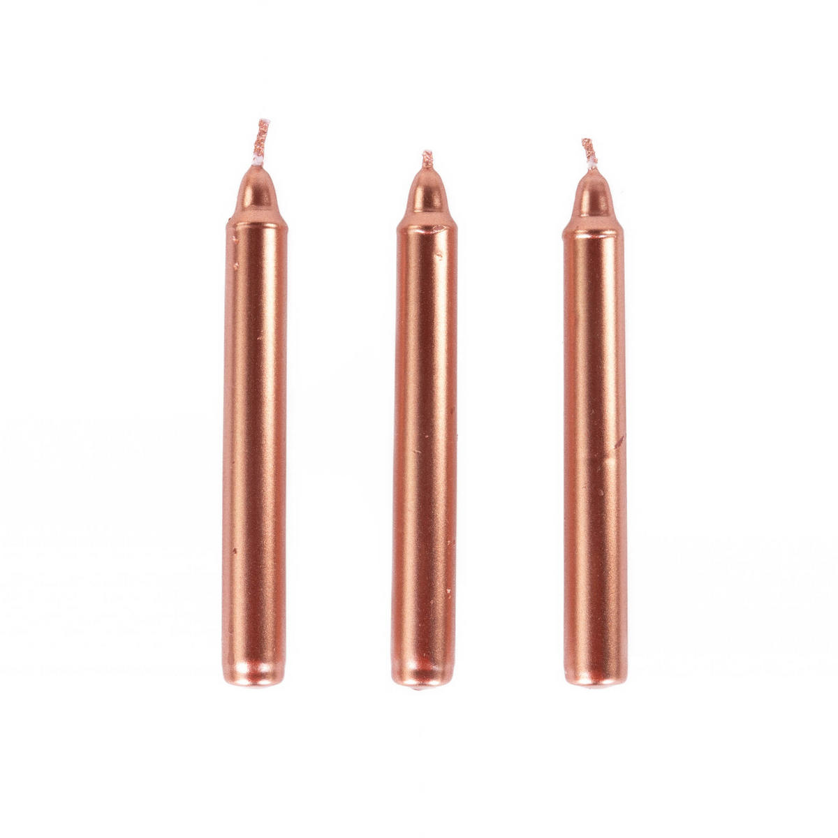 TISCHKERZEN Metall aus Paraffin 1,2/1,2/10 cm - Rosa, Paraffin (1.2/10/1.2cm) - Home Styling Collection
