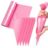 SPRITZBEUTEL Einweg 50 Stück Rosa 53 cm - Rosa, Kunststoff (25/3.5/52cm)