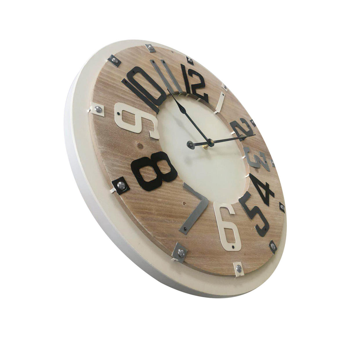 WANDUHR Beige 5/50/50 cm - Beige, Holzwerkstoff (5/50/50cm) - Mobili Rebecca