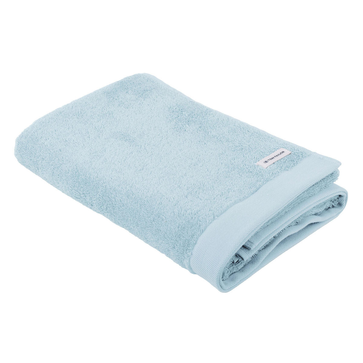 HANDTUCH-SET Color Bath, 12-tlg. Hellblau 100% Baumwolle - Hellblau, Naturmaterialien (60/120cm) - Tom Tailor