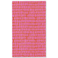 KOBERCE - Organic - Mriežka - Ružová - 90x150 cm - pink, textil/plast (90/0.4cm) - OnlyWow
