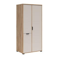 KLEIDERSCHRANK Chuck Mauvella Eiche / Kaschmir 90 / 56 / 193cm - Kaschmir/Eichefarben, Holzwerkstoff/Kunststoff (90/193/56cm) - Feldmann-Wohnen