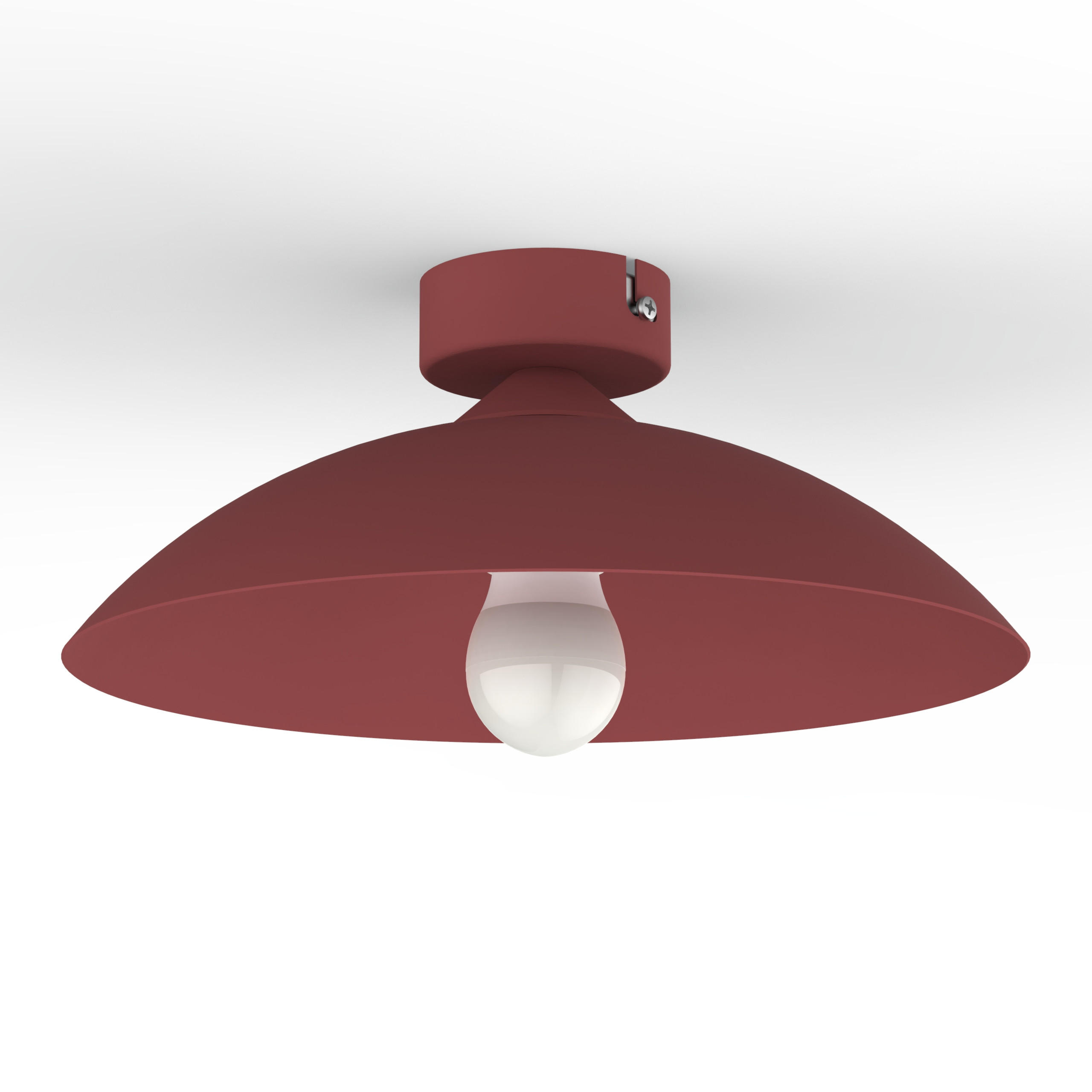DECKENLEUCHTE - Rot, Metall (30/30/12cm) - Lumicom