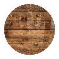 GLASPLATTE für Kamin Ø 100 cm - Braun, Glas (100/100/0.4cm) - TULUP