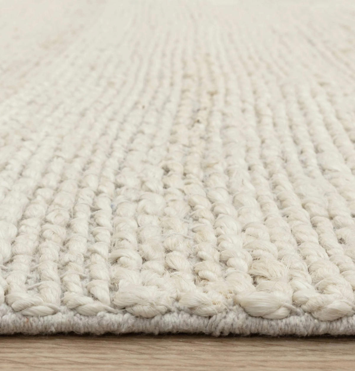 TEPPICH Wohn-/Schlafzimmer Flachgewebe Naturfaser CLARITY Weiß 120x170 cm - Weiß, Naturmaterialien (120/170cm) - Novatrend