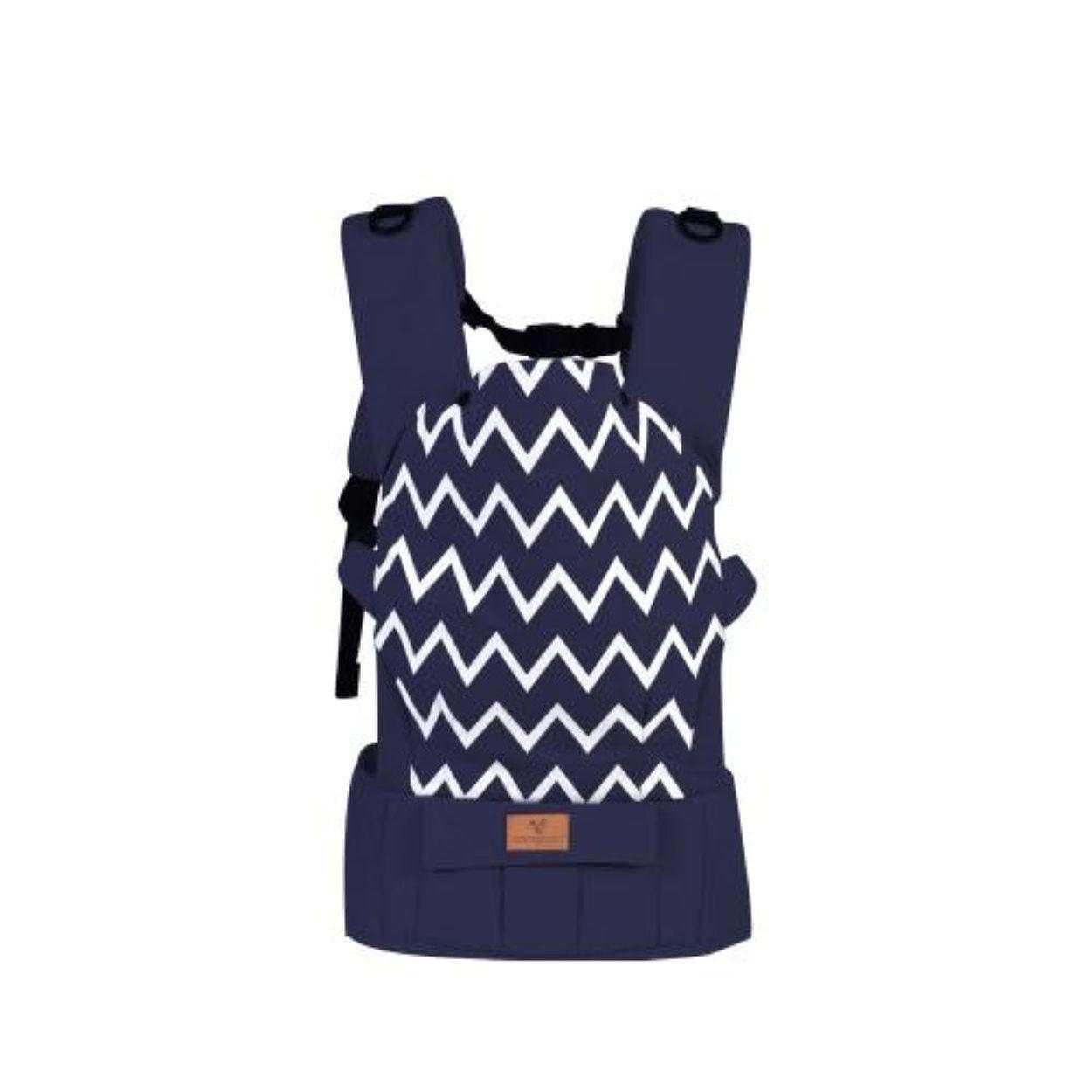BABYTRAGE Explorer 3 in 1 blau Bauchtrage, Rückentrage, 3 Tragepositionen, Kopfstütze, Baumwolle - Blau, Textil (9/40/28cm) - Cangaroo