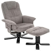 RELAXSESSEL CHARLY - Schwarz/Grau, Textil (76/87/61cm) - IDIMEX