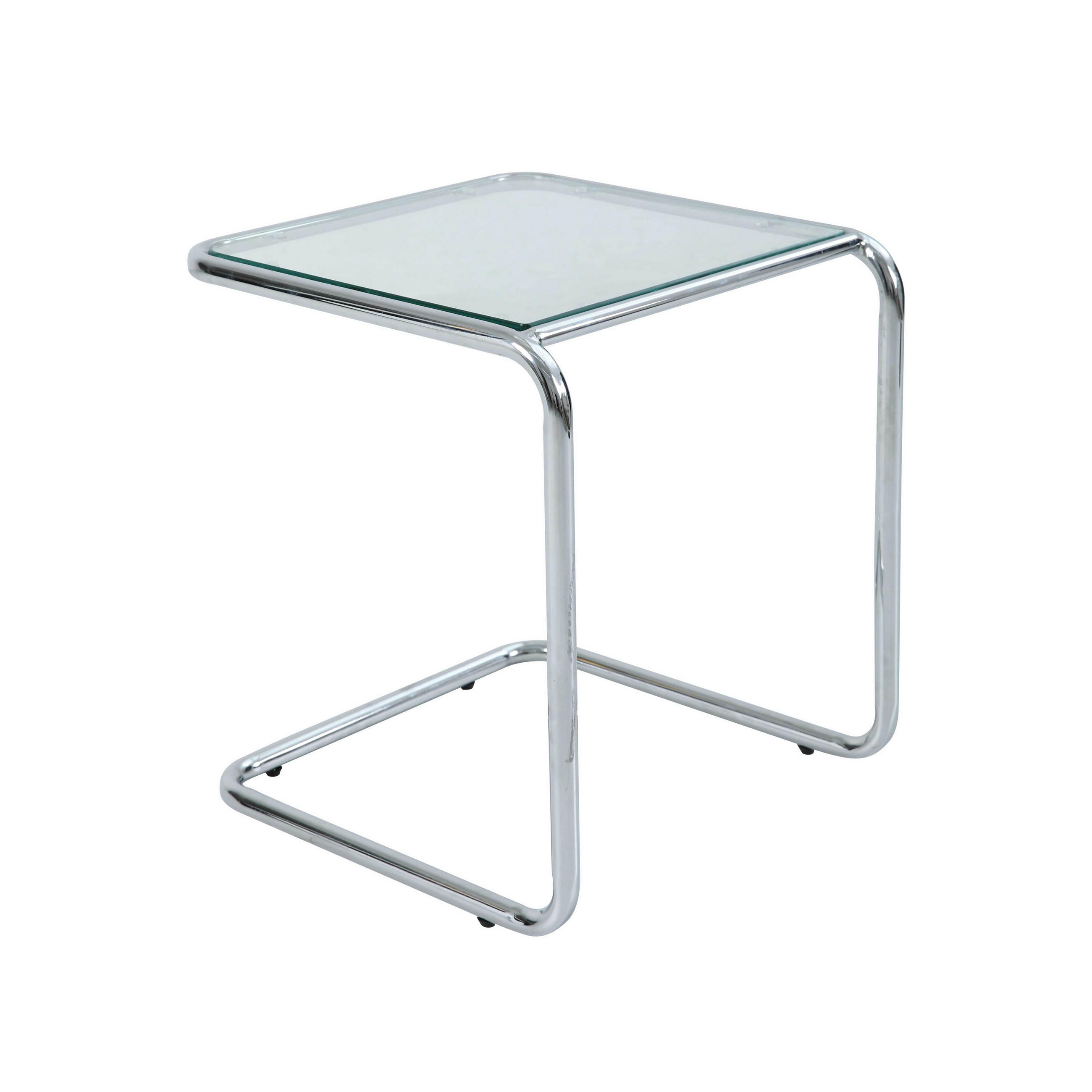 COUCHTISCH, Transparent - Transparent, Glas/Metall (50/50/55cm) - Oviala