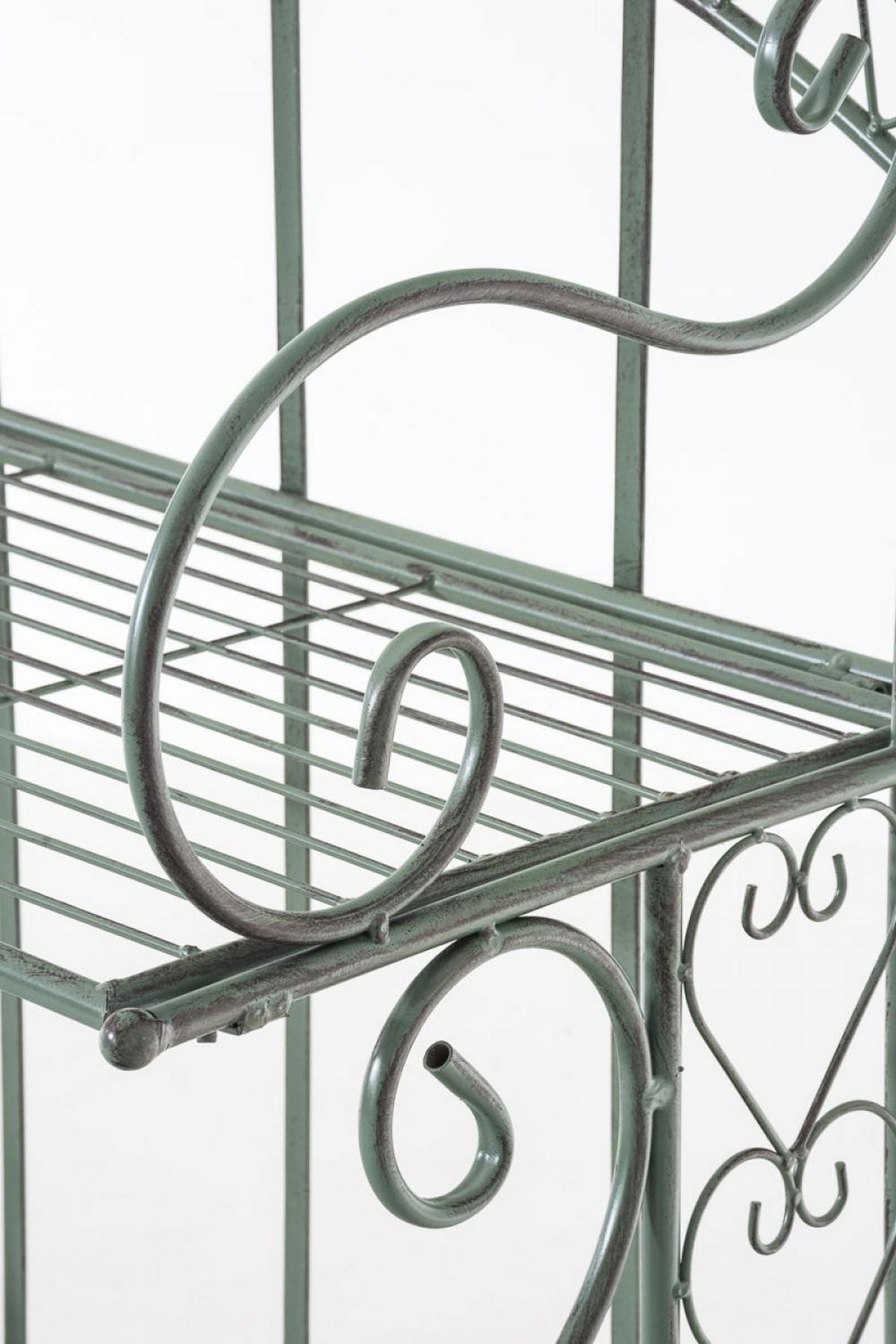 STANDREGAL Metall Antik-Grün - Grün, Metall (61/153/33cm) - CLP