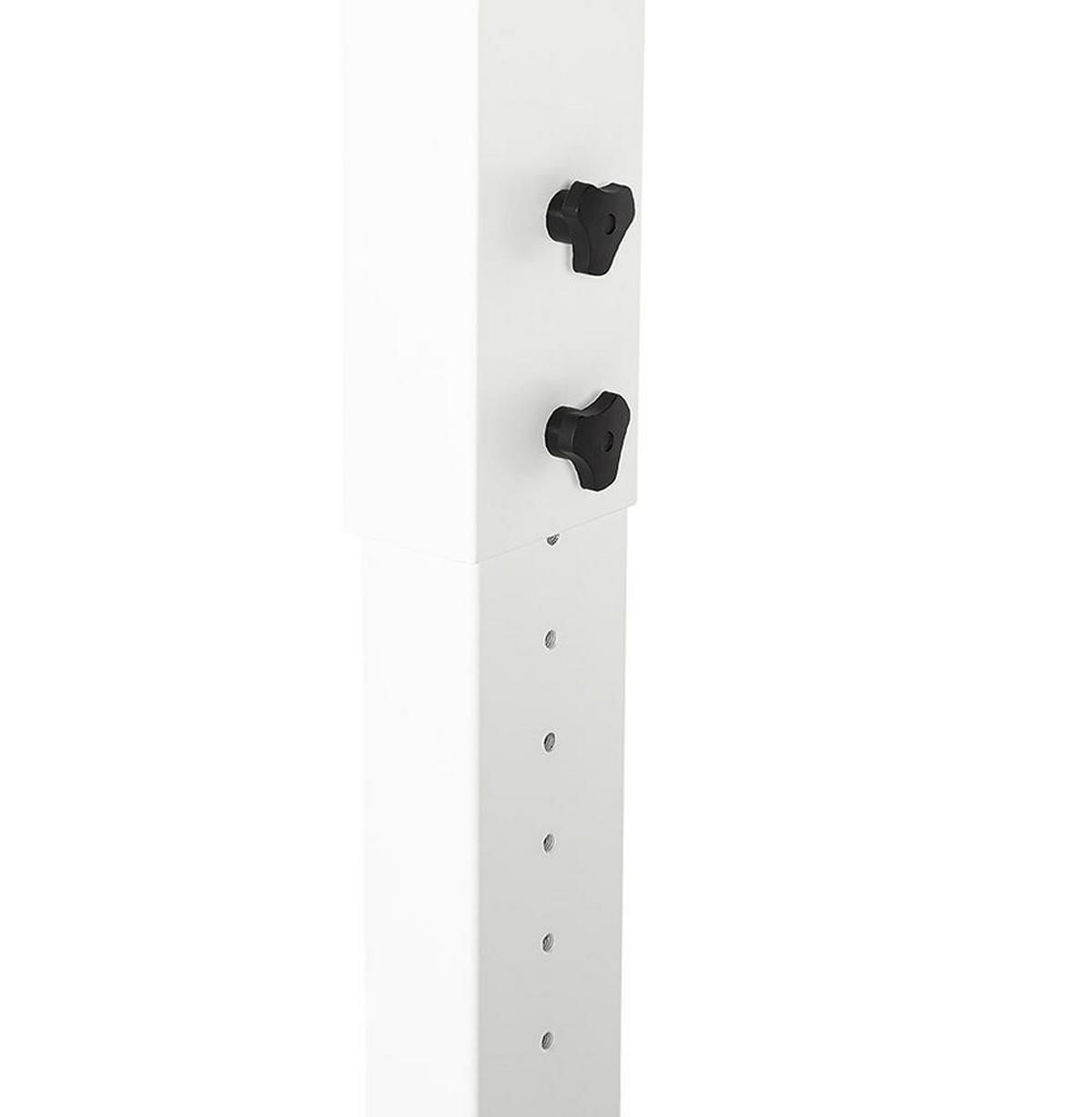 SCHREIBTISCH Höhenverstellbar Ergonomisch Design PELANO, Weiß 140x70x86,2 cm - Weiß, Holz/Metall (70/140/86cm) - KADIMA DESIGN