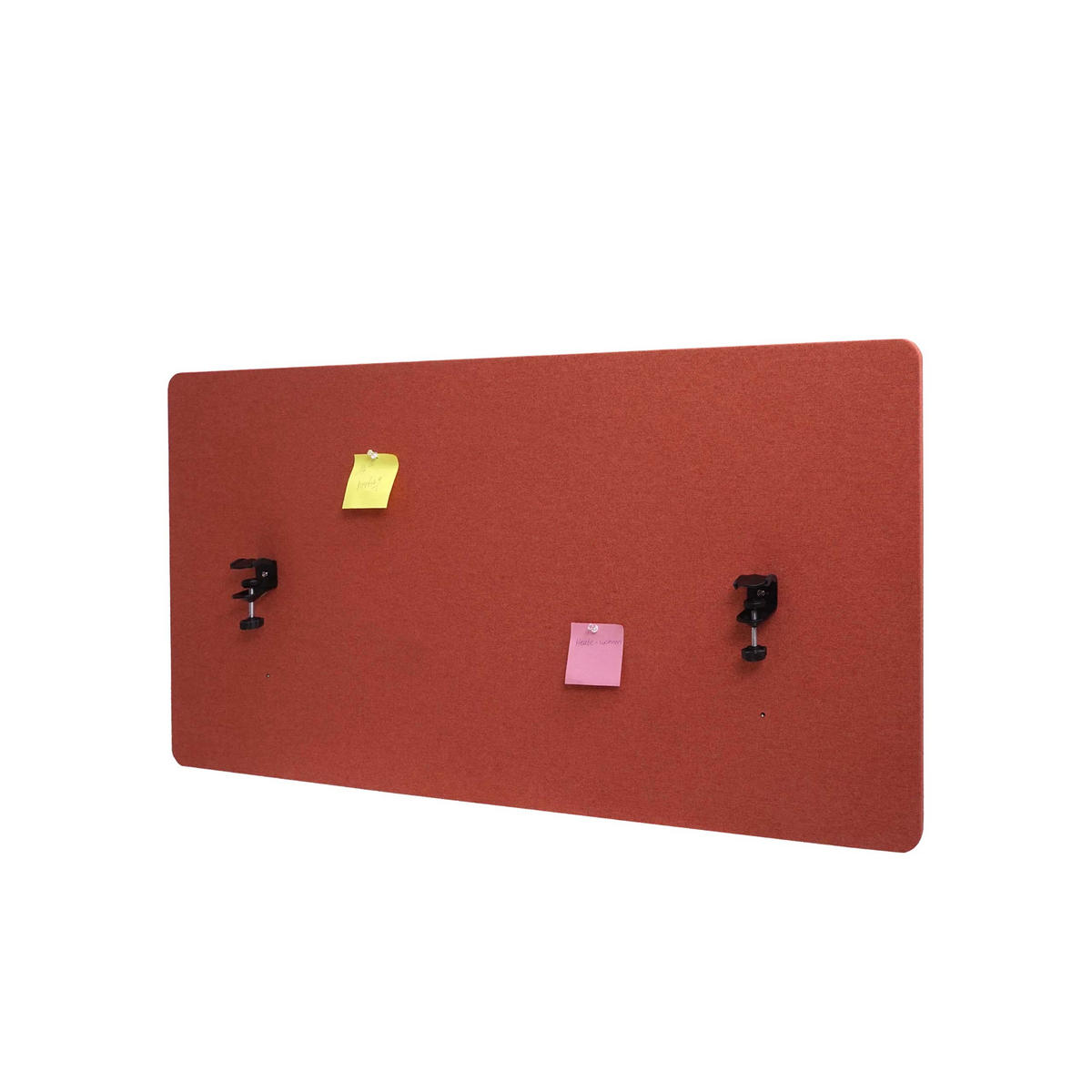 AKUSTIK-TISCHTRENNWAND Rotbraun - Rotbraun, Textil (120/60/2cm) - MCW