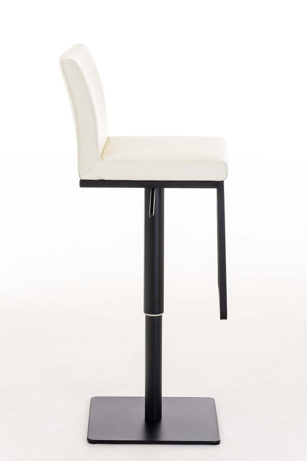 BARHOCKER Lederlook Creme - Creme/Schwarz, Textil/Metall (42/86/44cm) - CLP