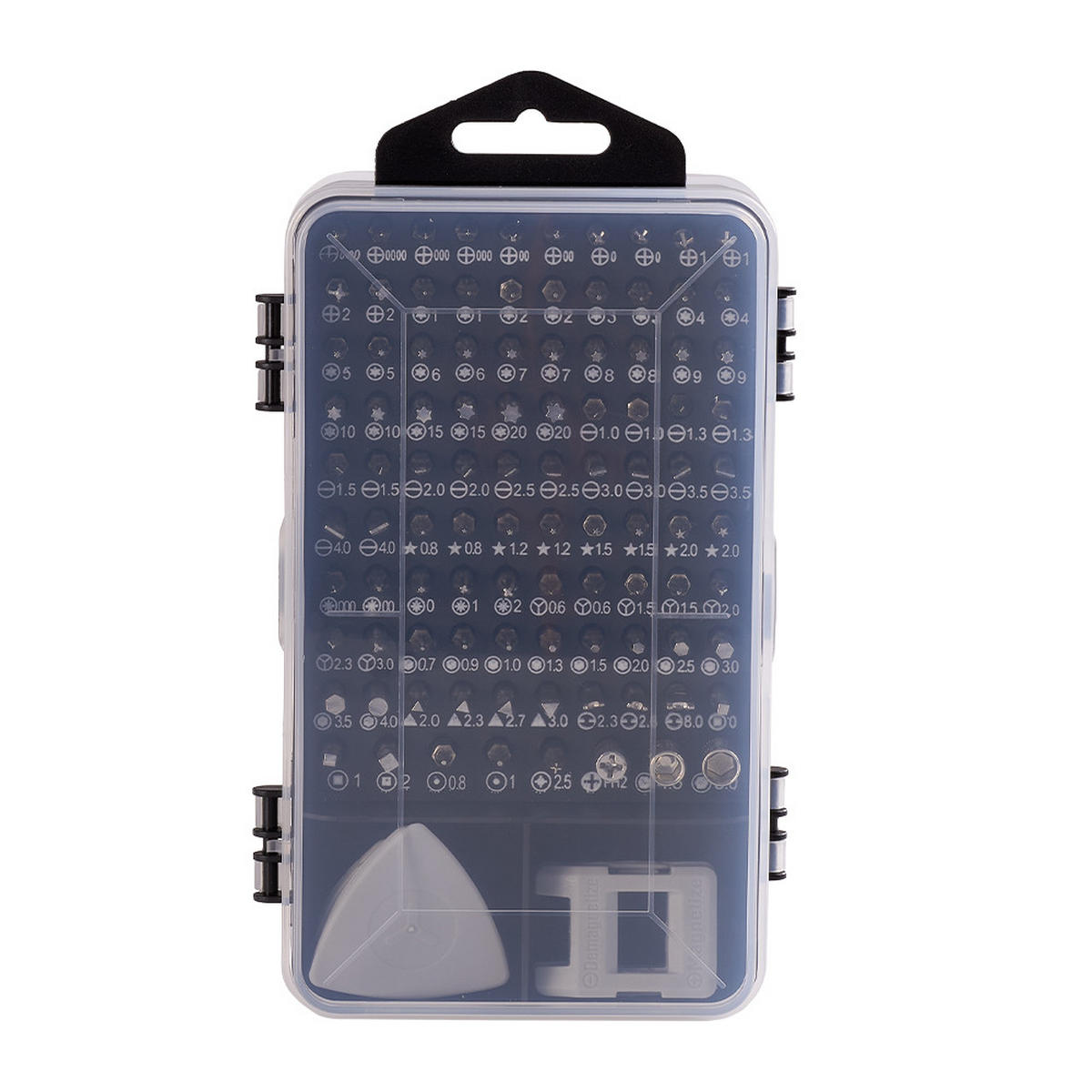 SCHRAUBENDREHER-SET 115-in-1 multifunktionales für Feinmechaniker in Grau - Schwarz, Metall (10.5/17.8/5.1cm) - Livingandhome