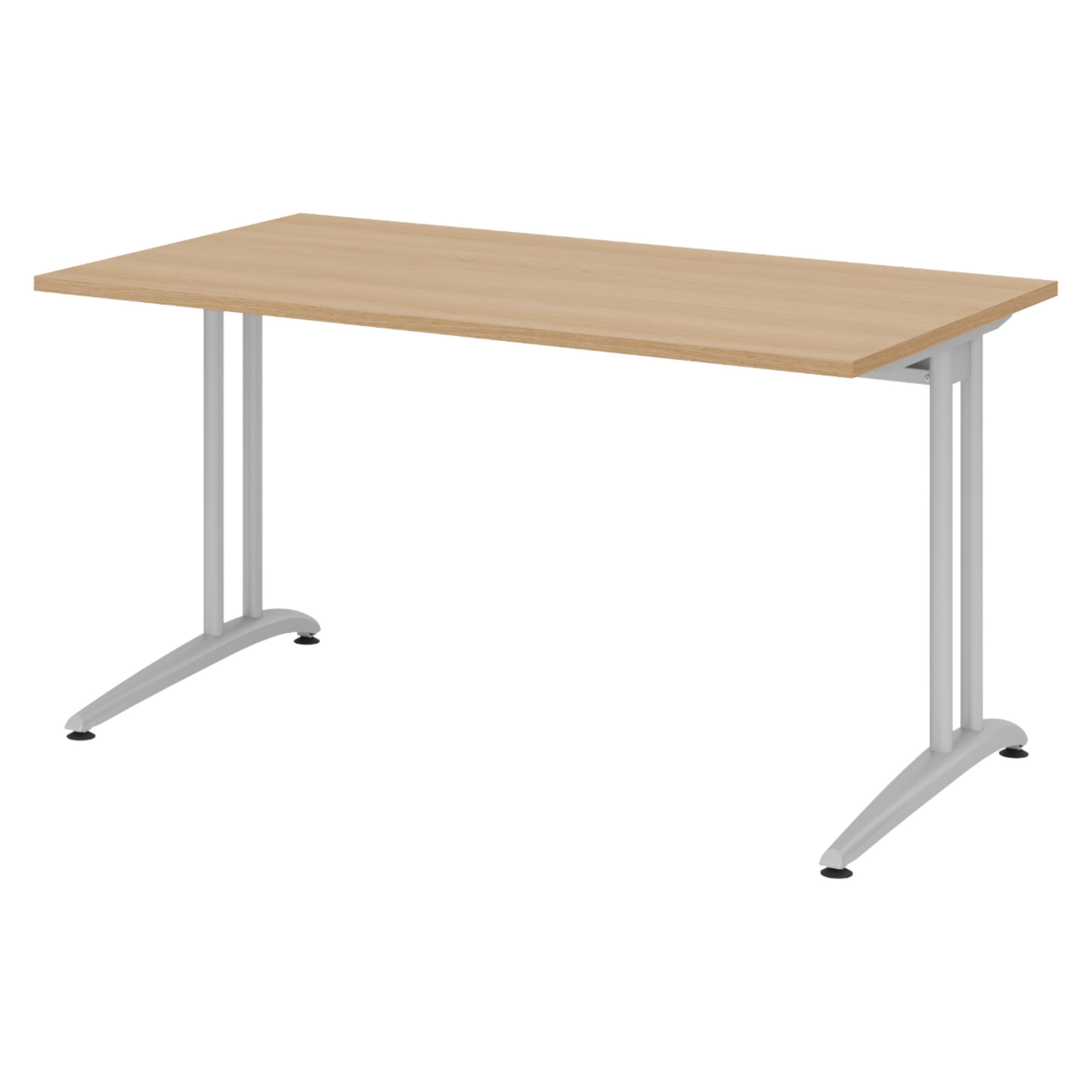 SCHREIBTISCH Serie-B 80/140/74 cm in Eichefarben - Eichefarben, Holzwerkstoff (80/140/74cm) - bümö
