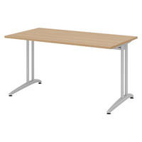 SCHREIBTISCH Serie-B 80/140/74 cm in Eichefarben - Eichefarben, Holzwerkstoff (80/140/74cm) - bümö