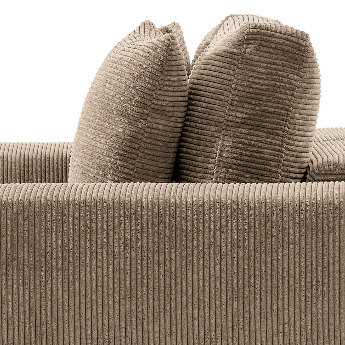 3-SITZER SOFA - Taupe, Textil (243/92/103cm) - home24