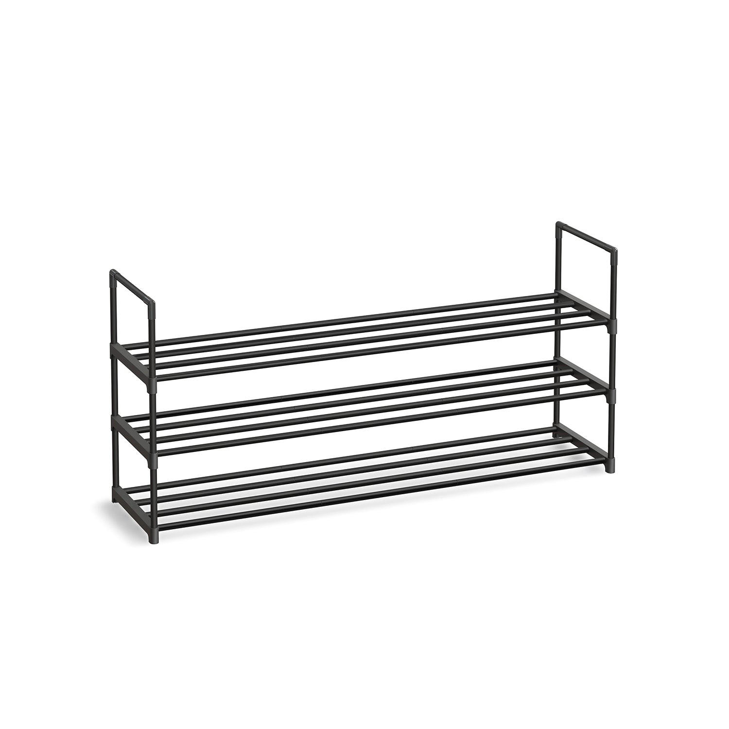 Hansiro Schuhregal Schwarz 116x55x30 cm