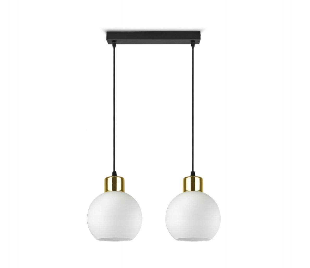 PENDELLEUCHTE Milano Glas - Goldfarben/Schwarz, Glas/Metall (14/35/80cm) - kiki design