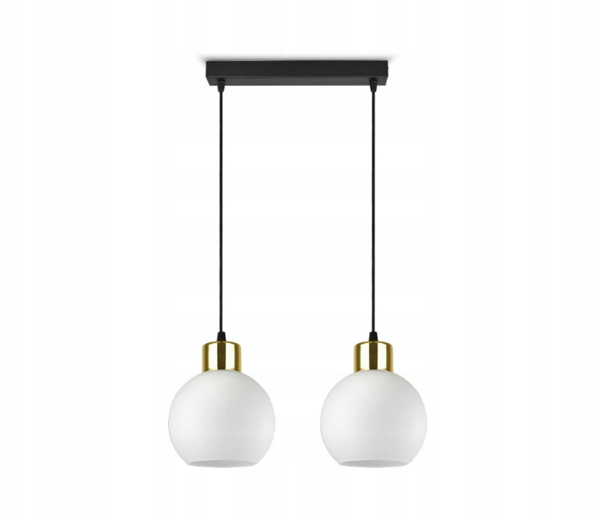 PENDELLEUCHTE Milano Glas - Goldfarben/Schwarz, Glas/Metall (14/35/80cm) - kiki design