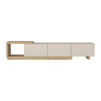 TV-BOARD - 200 cm x 40 cm - holz - beige, naturfarben hell Dukian - Beige/Naturfarben, Holz (200/40/40cm) - Vente-Unique