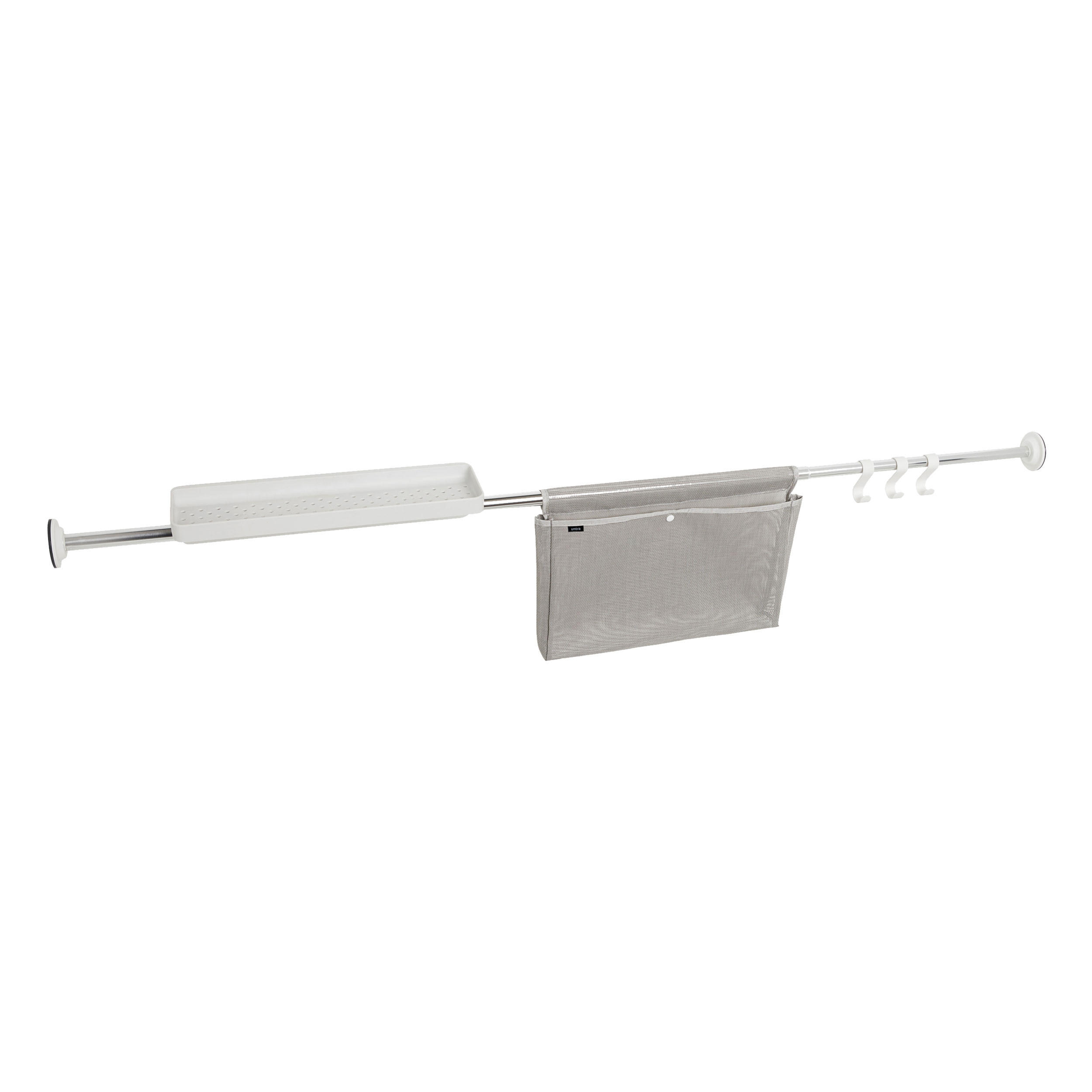 KLEMMSTANGE Sure-Lock, Chrome - Silberfarben, Kunststoff (34.62/11.76/186.06cm) - Umbra