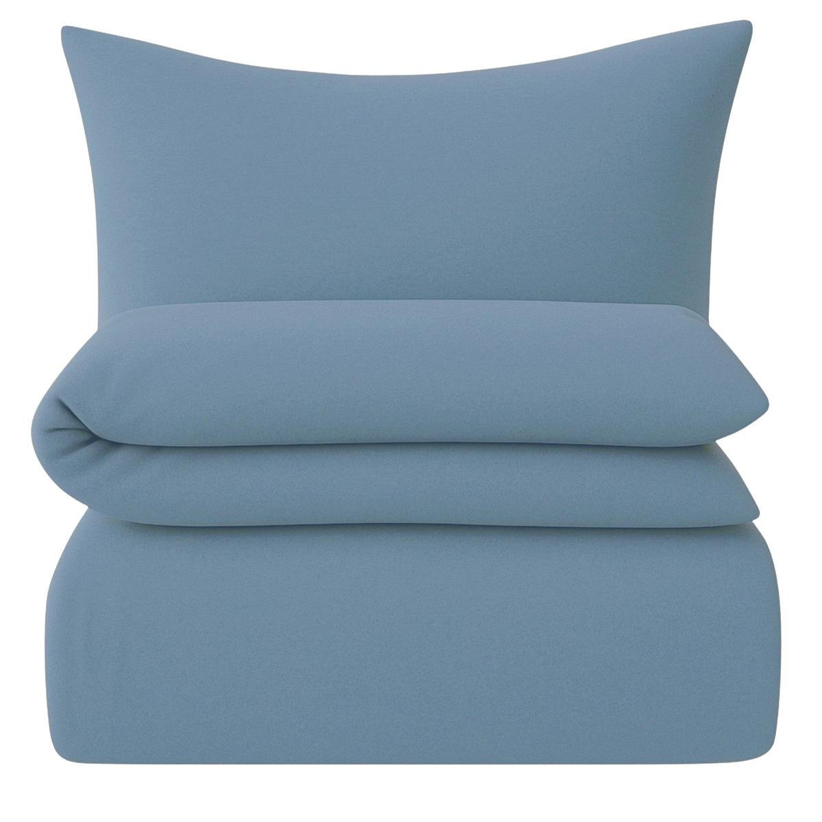 Carpe Sonno Bettwäsche Blaugrau 155x220 cm