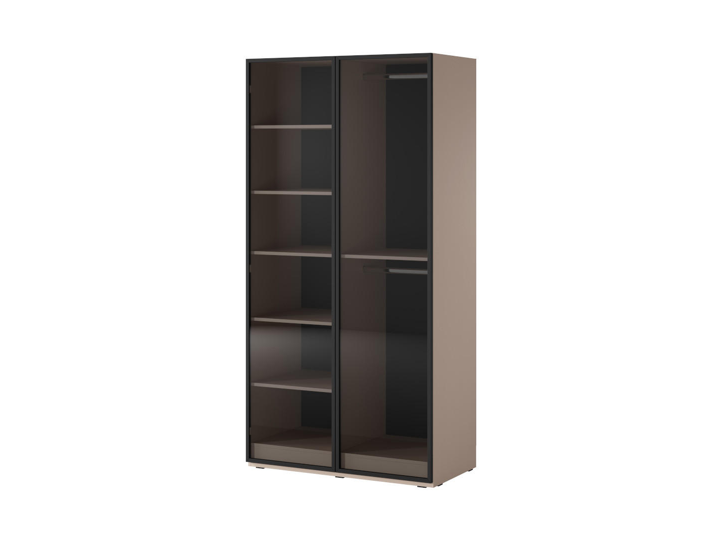 Masseno Drehtürenschrank Beige 101x200x51 cm