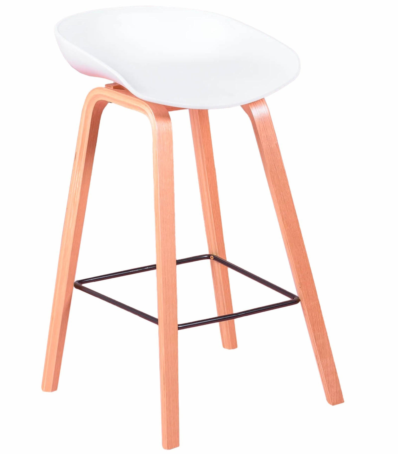 HOCKER Kunststoff Weiß - Weiß, Kunststoff (49/76/45cm) - Nest Dream