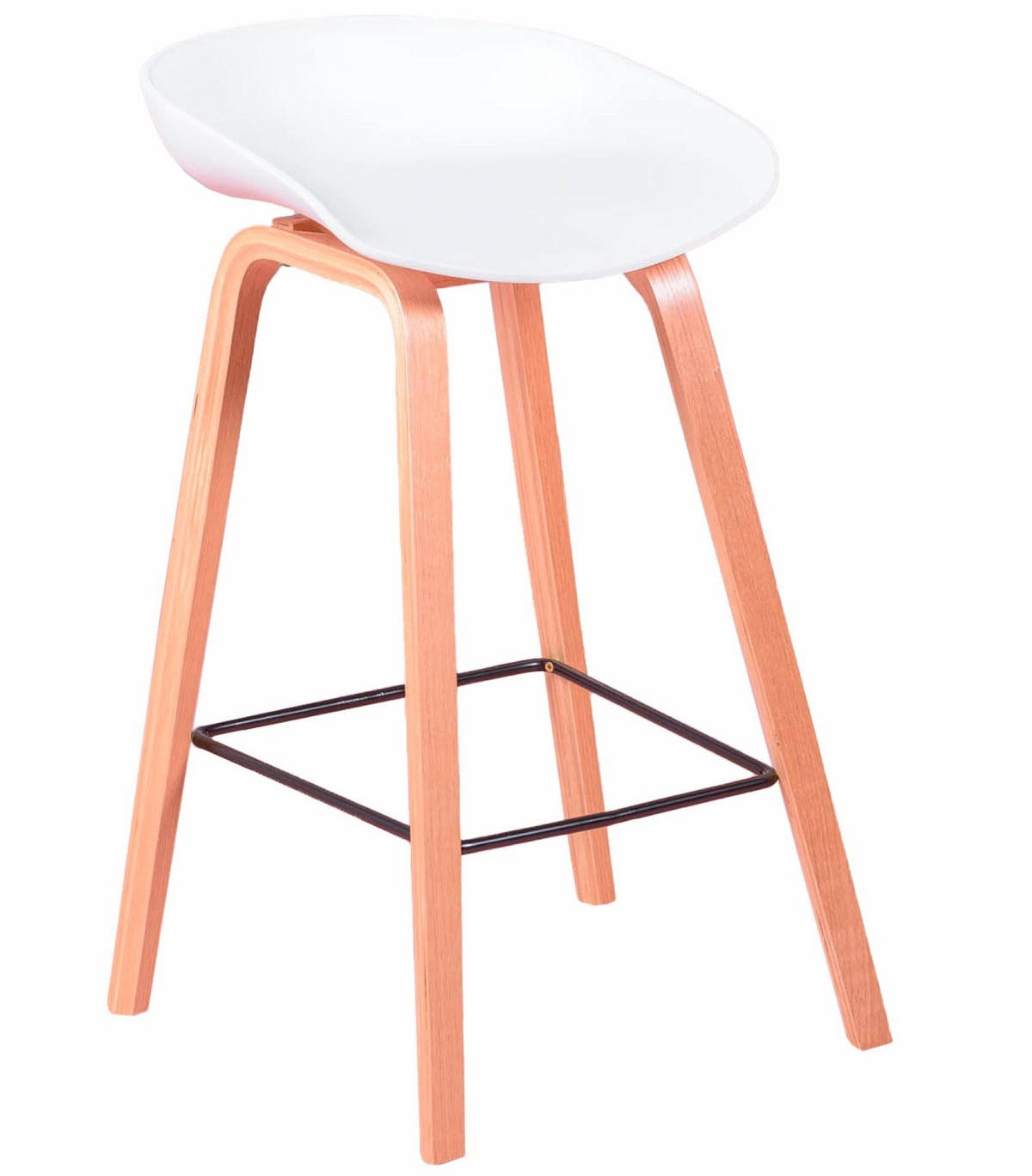 HOCKER Kunststoff Weiß - Weiß, Kunststoff (49/76/45cm) - Nest Dream