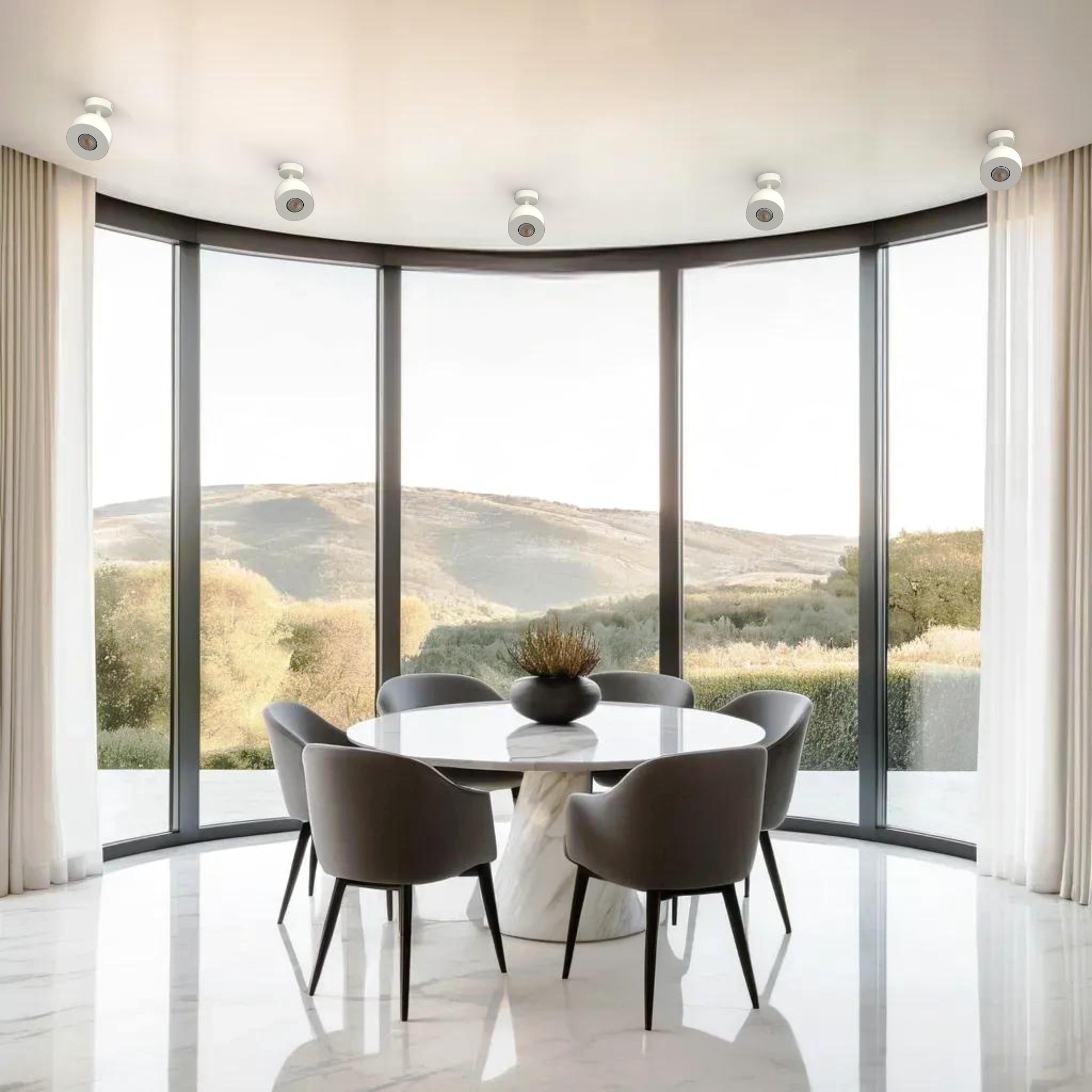 DECKENLEUCHTE - Weiß Hochglanz, Metall (8/8/18cm) - Lumicom