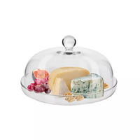 PLATTE MIT DECKEL, 1 Stk., 28 cm, Handgemacht - Transparent, Glas (28/17/28cm) - Krosno Glass