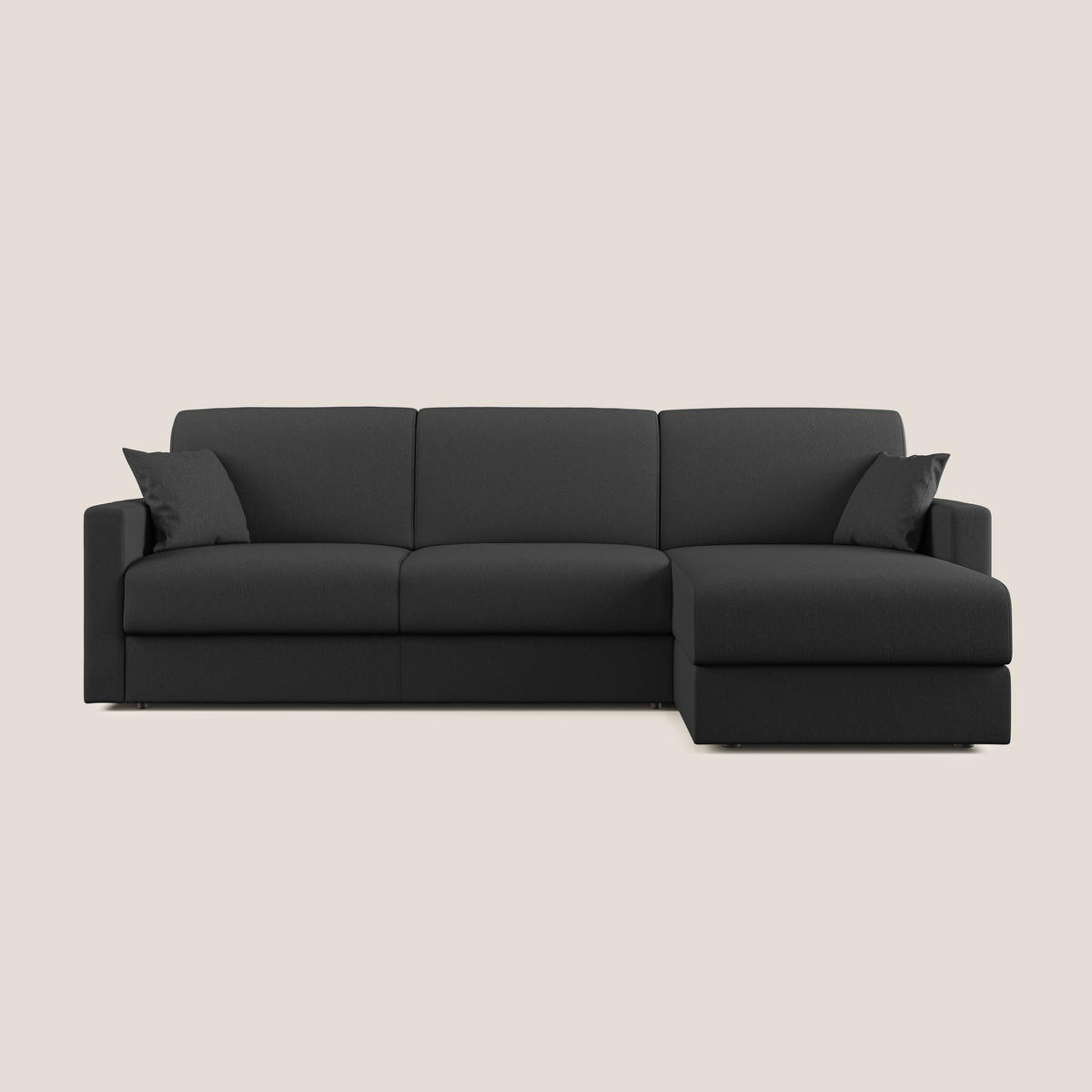 ECKSOFA LINKS Chris - Anthrazit, Textil (268/96cm) - Divani.store