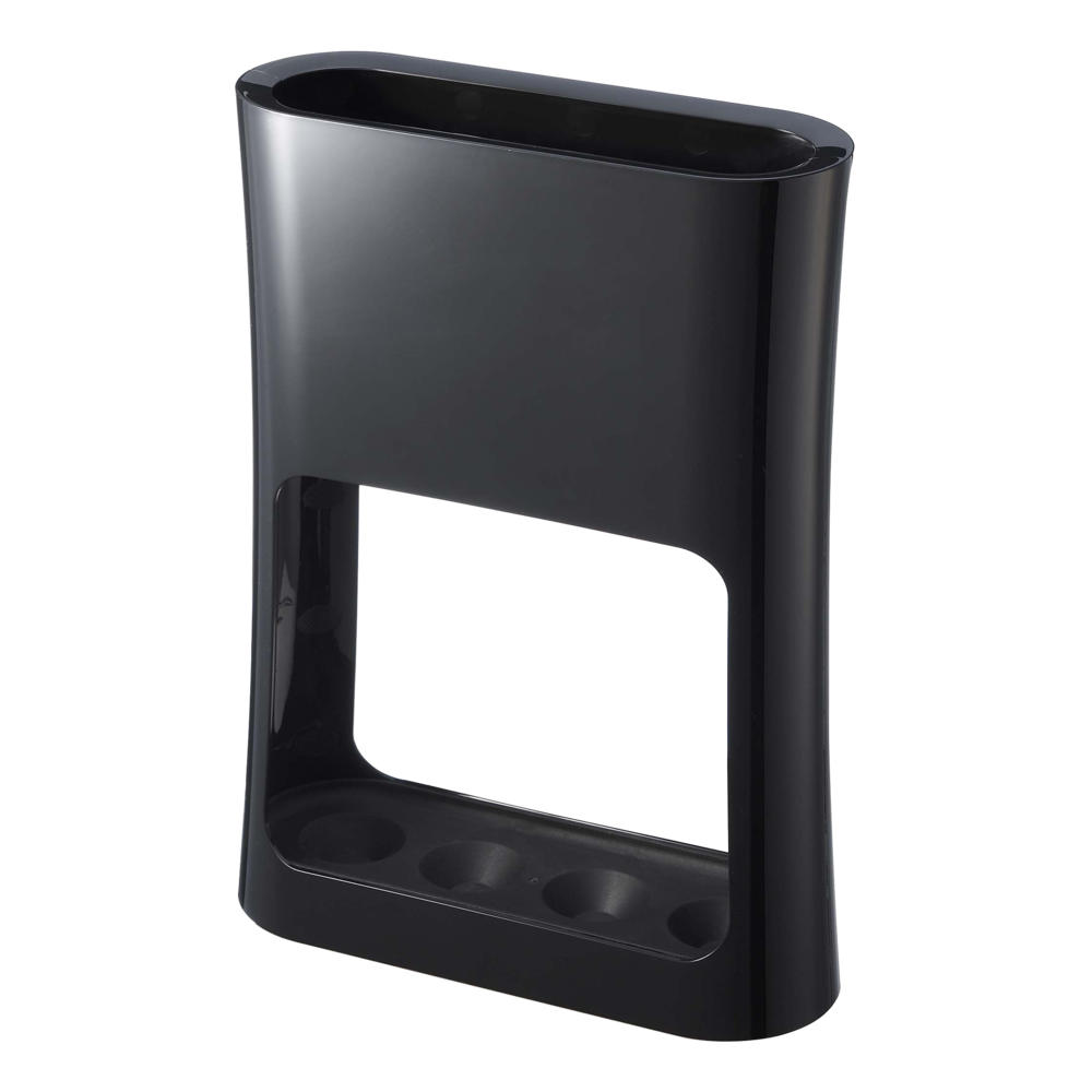 SCHIRMSTÄNDER Oval 6980 Schwarz Kunststoff 28/20.8/7.6 cm - Schwarz, Kunststoff (20.8/28/7.6cm) - Yamazaki