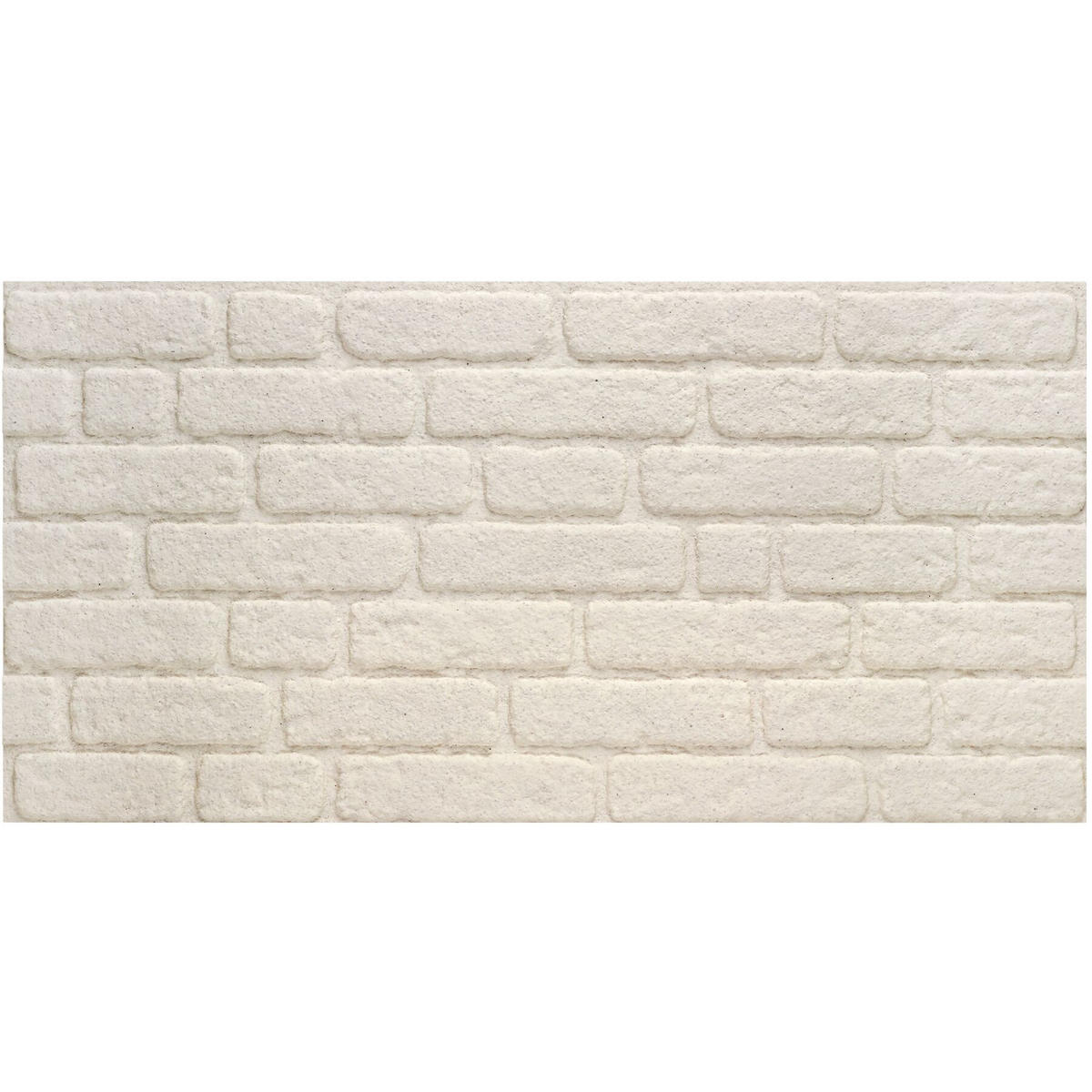 3D-WANDPANEELE , 100 x 50 x 2 cm, 5 m² Abdeckungsfläche, flexibel zuschneidbar, Backstein weiß - Weiß, Kunststoff (50/2/100cm) - tectake
