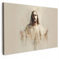 SLIKA NA PLATNU Jezus 30x20 cm - bež, tekstil (30/20cm) - MuchoWow