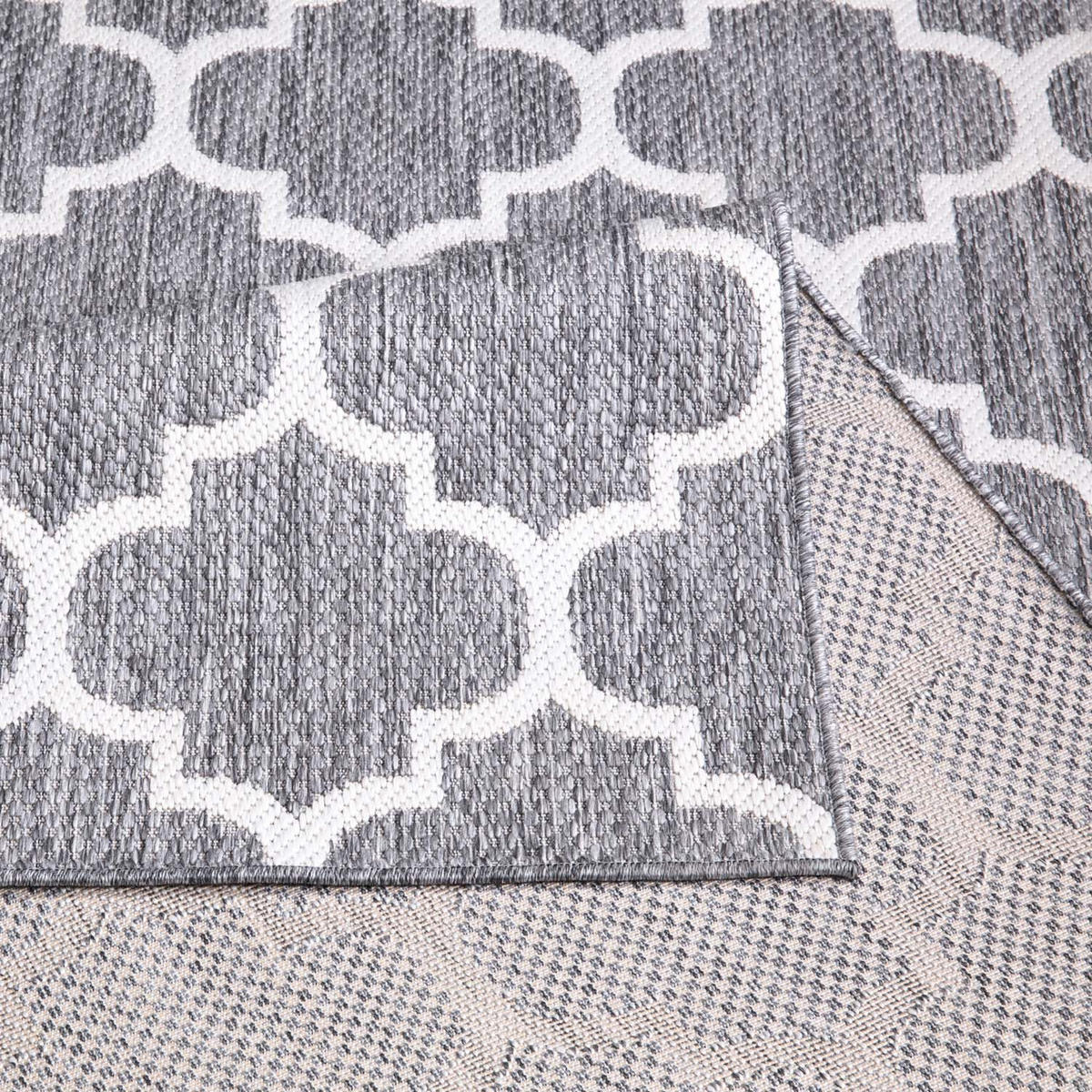 OUTDOOR-TEPPICH Sun 462 Grau 80x250 cm - Grau, Textil (80/250cm) - carpet city