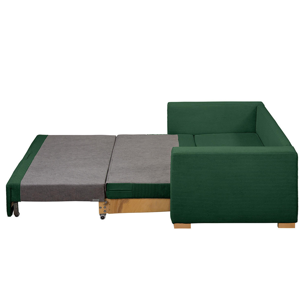 SCHLAFSOFA - Grün, Holz/Buchenholz (153/90/90cm) - home24
