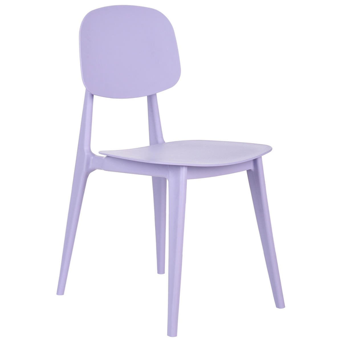 GARTENSTUHL 2er-Set Violett Kattavia - Violett, Kunststoff (40/80/49cm) - Beliani
