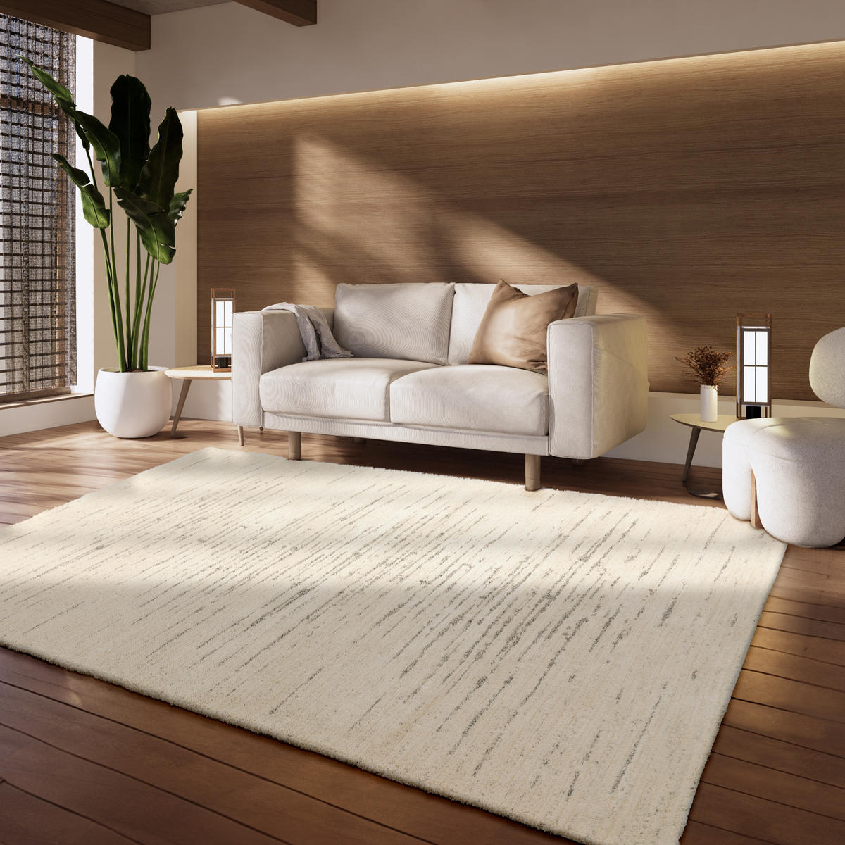 KURZFLORTEPPICH 200/290 cm Helios 721 - Creme, Textil (200/290cm) - Paco Home