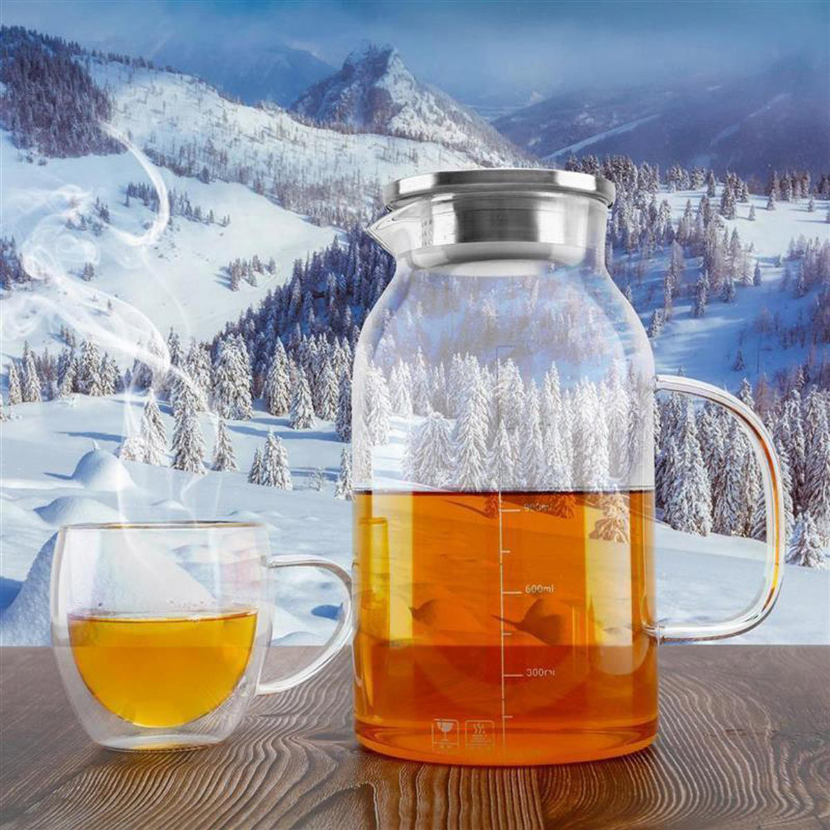 KARAFFE - Transparent, Glas (1.8L) - Intirilife