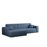 ECKSOFA L-Form NIMES Stoff Verita Marineblau Links - Blau, Holz (168/256cm) - Kaiser Möbel
