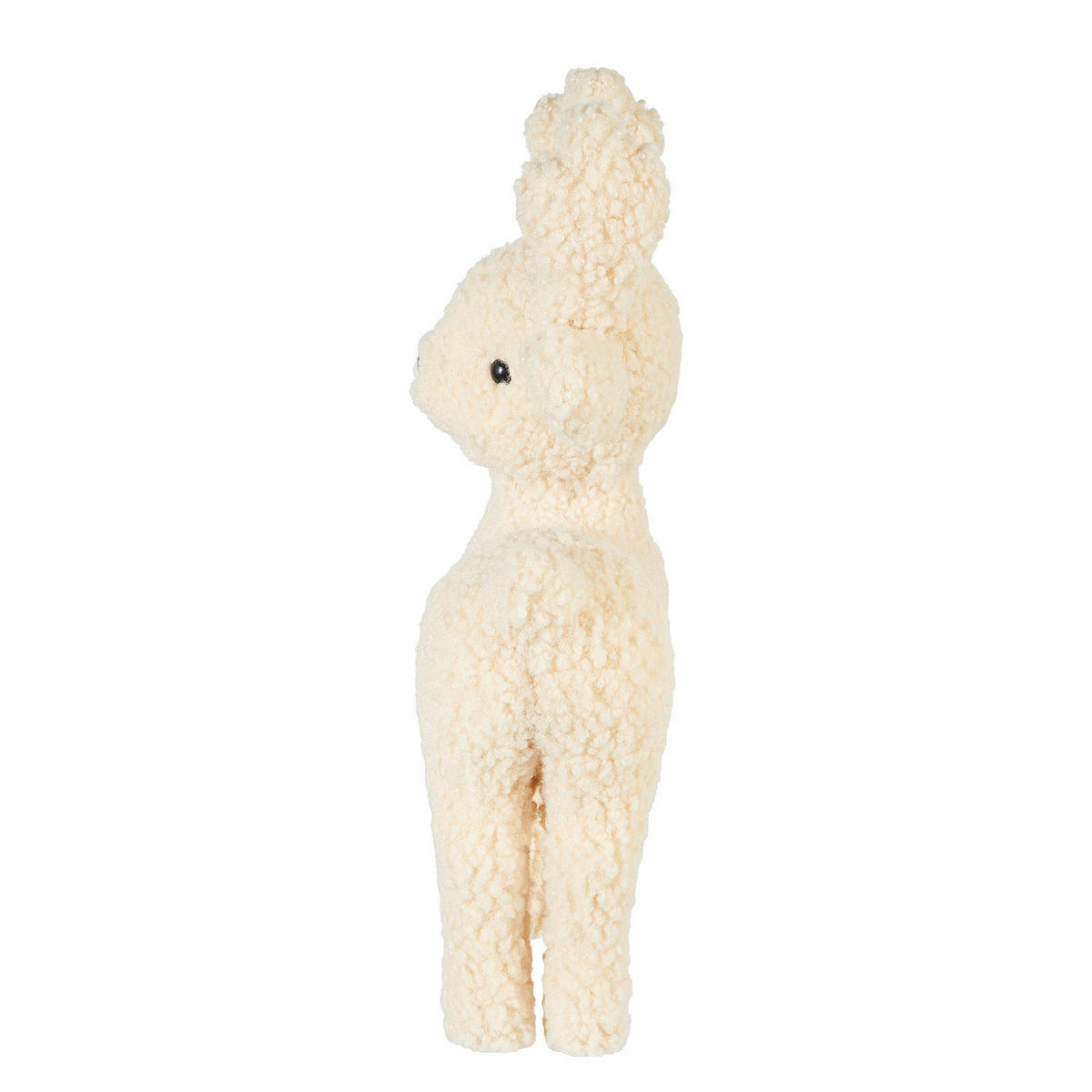 DEKOFIGUR Little Deer aus Plüsch 40cm - Beige, Kunststoff (13/40/23cm) - Butlers