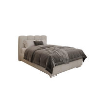 POLSTERBETT Zaira 120x200cm – Elegantes Polsterbett für modernen Wohnstil , ohne matratze, cappuccino - Cappuccino, Holz (120/200cm) - Homesy