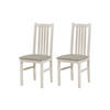 STUHL 2er ONTIKA 1, kaschmir - Beige, Holz (43/94/40cm) - Leaf Design