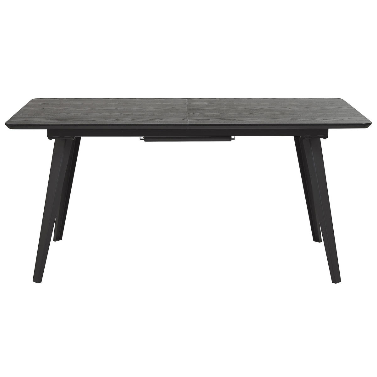 ESSTISCH 160-200/90/75 cm Schwarz Rechteckig Irvington - Schwarz, Holzwerkstoff (90/90/75cm) - Beliani