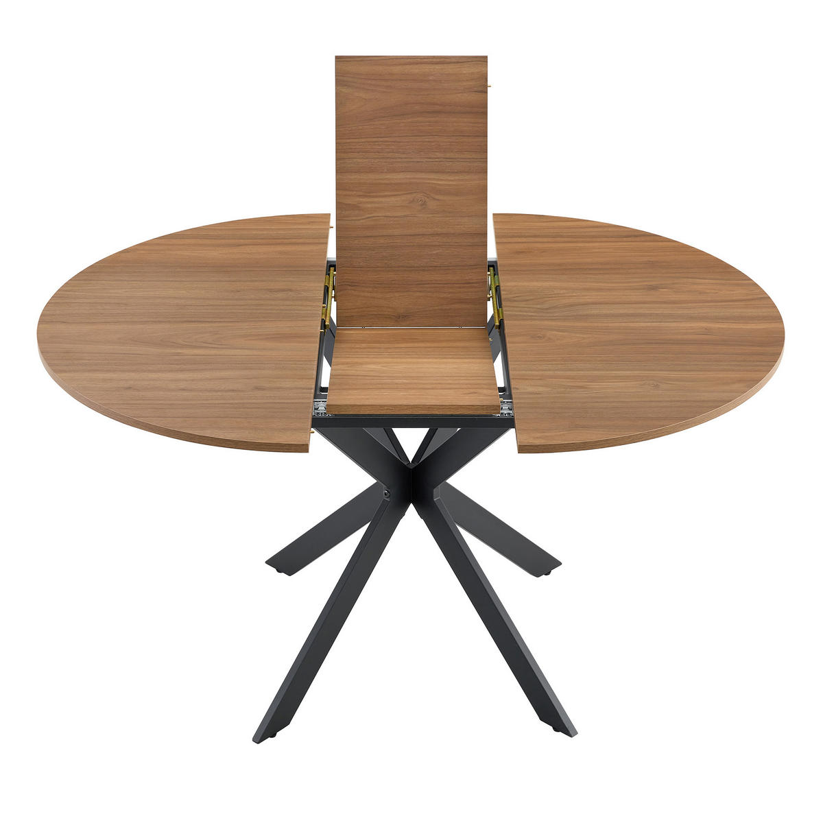 ESSTISCH ausziehbar 3‑Fuß rund/oval DE-40067 Nussbaum - Walnussfarben, Holzwerkstoff (137/137/76cm) - ComfortXL