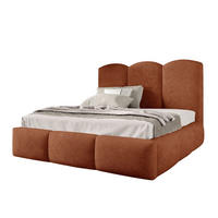 POLSTERBETT BAILEY Bettkasten Lattenrost 140x200 Dunkelorange - Cognac, Holz (140/200cm) - Furnistar