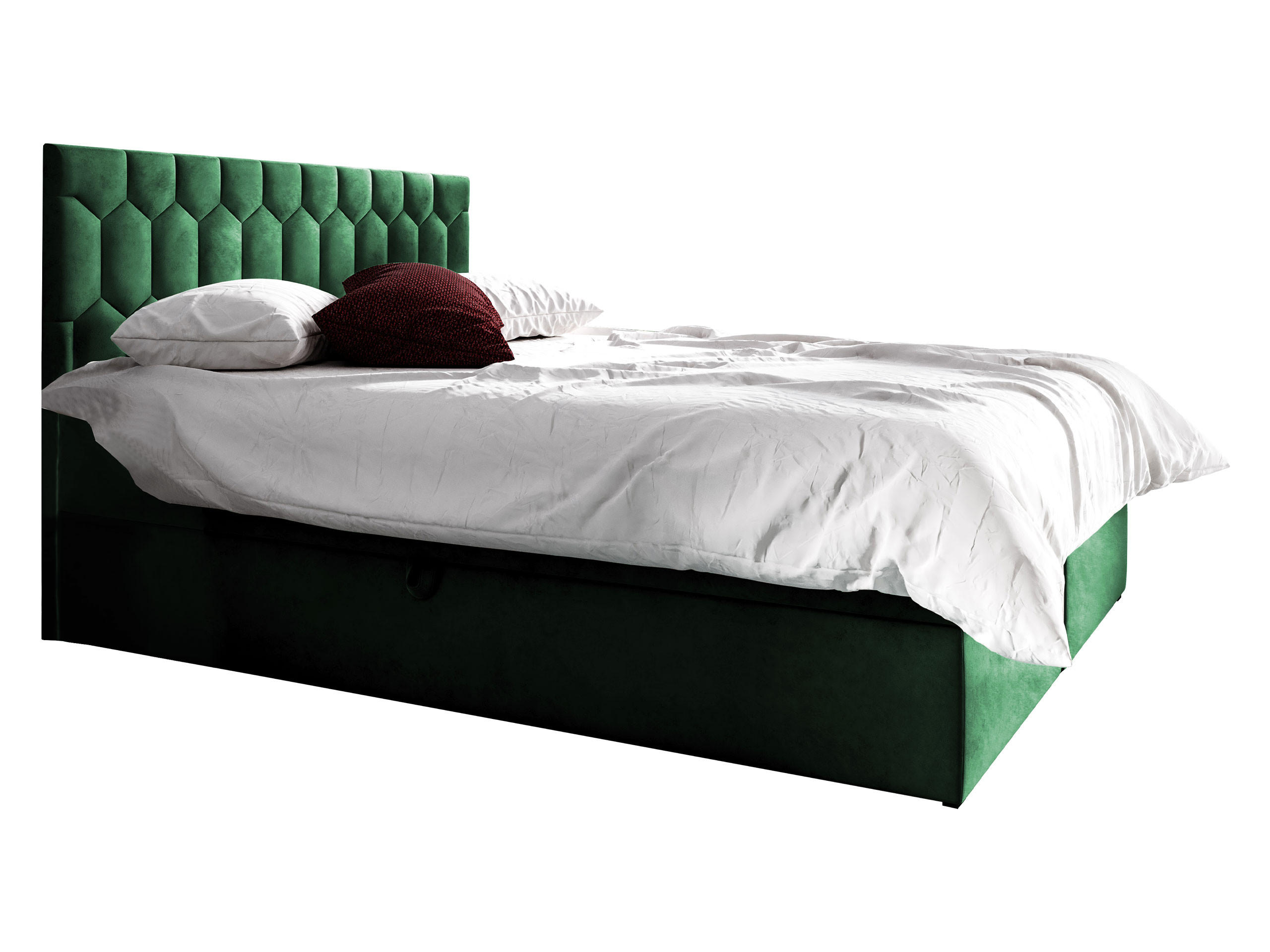 Mirjan24 Boxbett Grün 180x200 cm