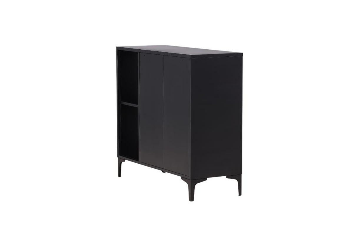 SIDEBOARD, Piring, Schwarz, Stahl, 110 x 42 x 100 cm - Schwarz, Metall (110/100/42cm) - ebuy24